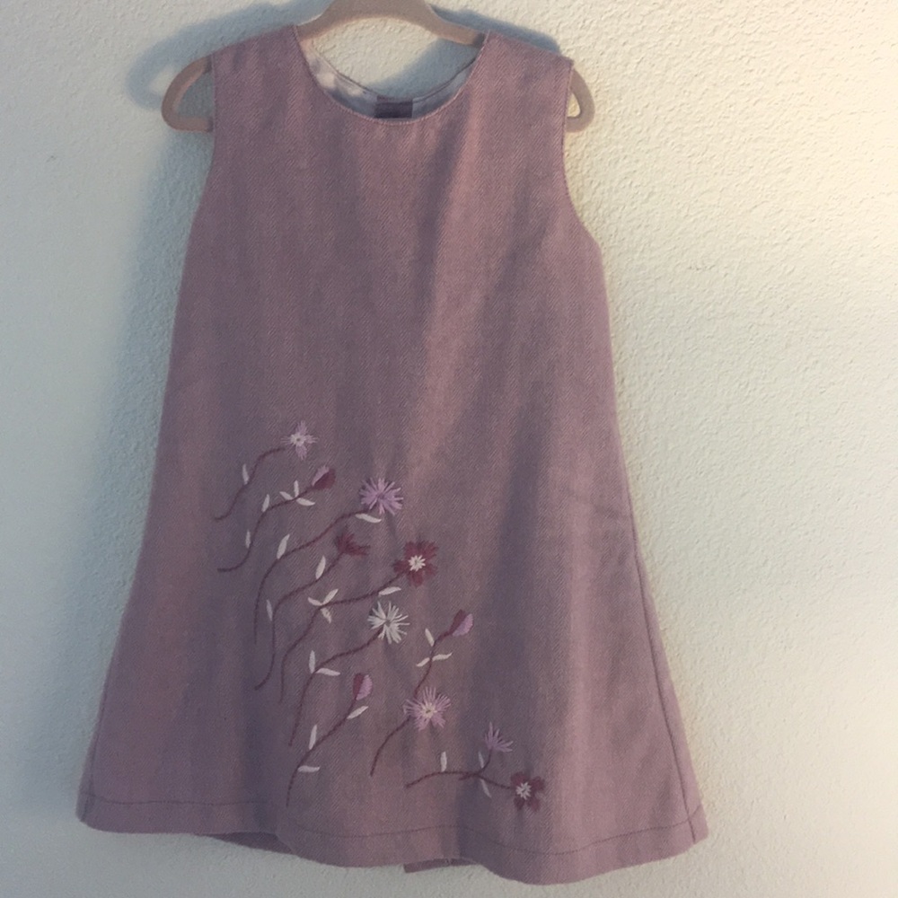 Carlotta Girls Pink Tweed Dress Size 3T